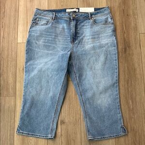 Cato High Rise Skinny Crop Jeans Capris Sz 16 NWT